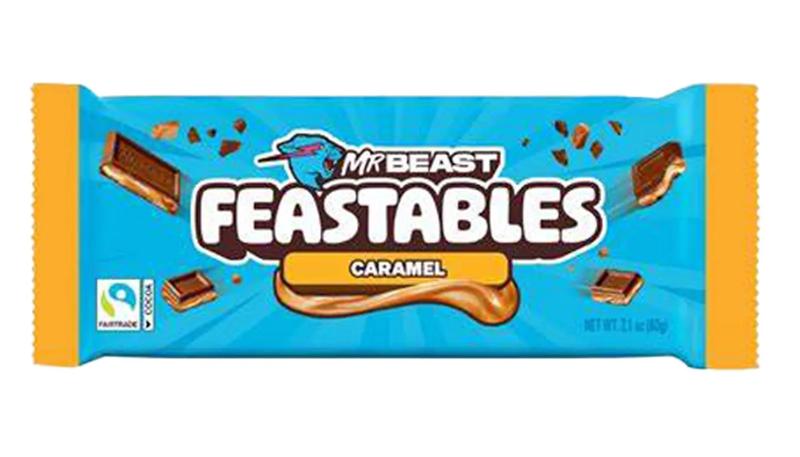 Feastables Caramel Chocolate Bar 2.1oz 